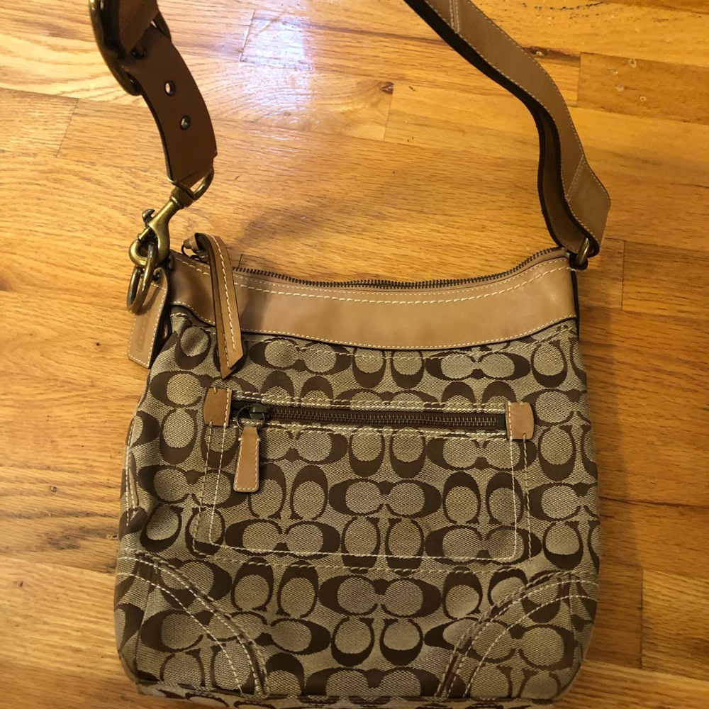 AUTHENTIC COACH 10403 Sig. C - LIGHT BROWN TAN Bag - Picture 4 of 7